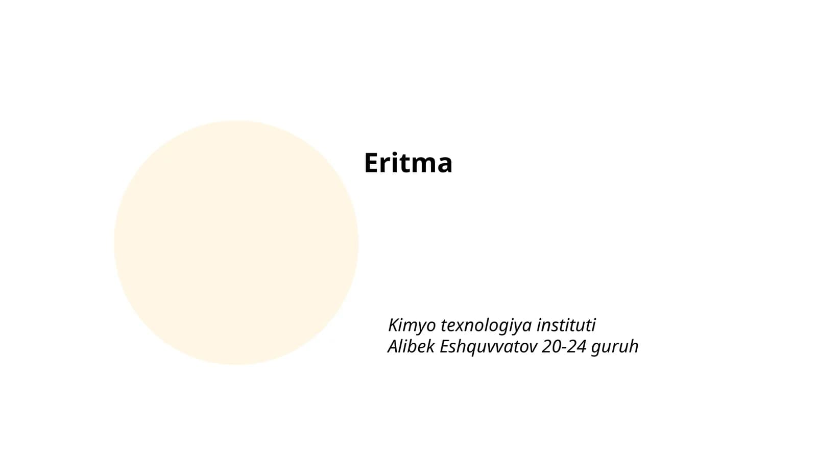 Eritma texnologiyalari