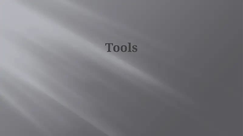 Tools