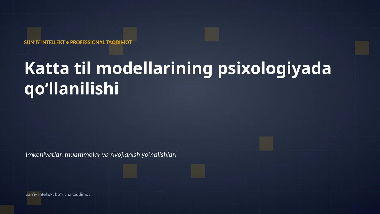 Katta til modellarining psixologiyada qoʻllanilishi