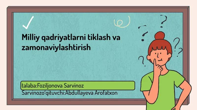 Milliy qadriyatlar