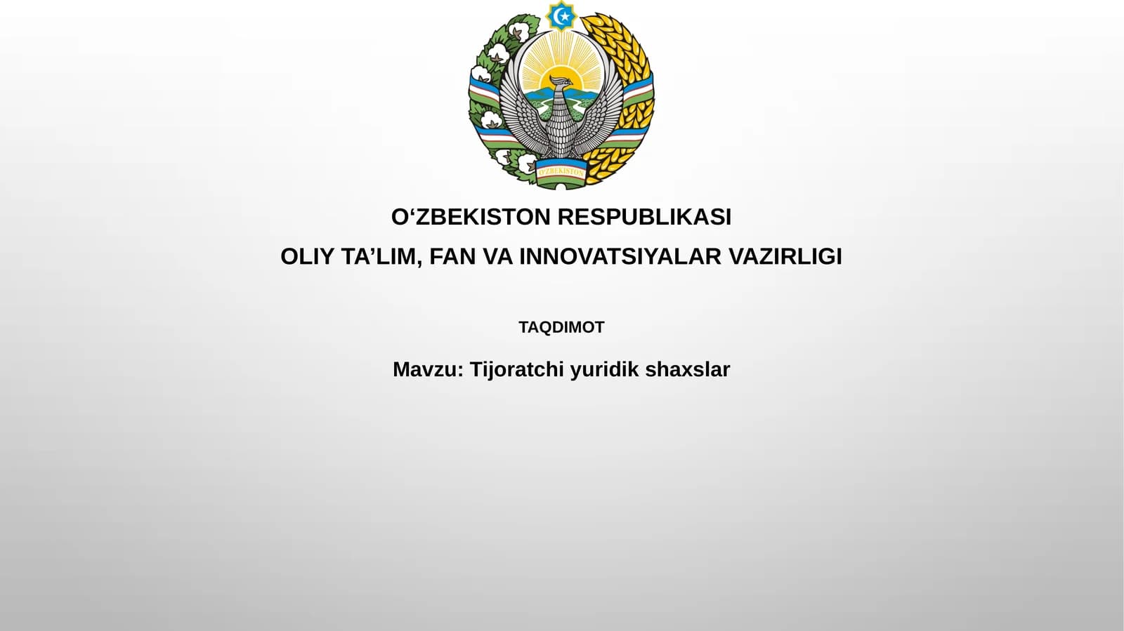 Tijoratchiyuridikshaxslar