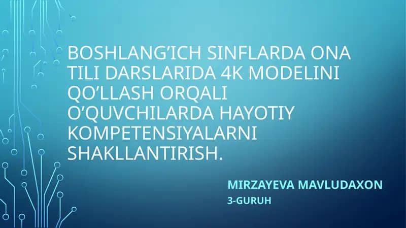 O'quv so'rovlari