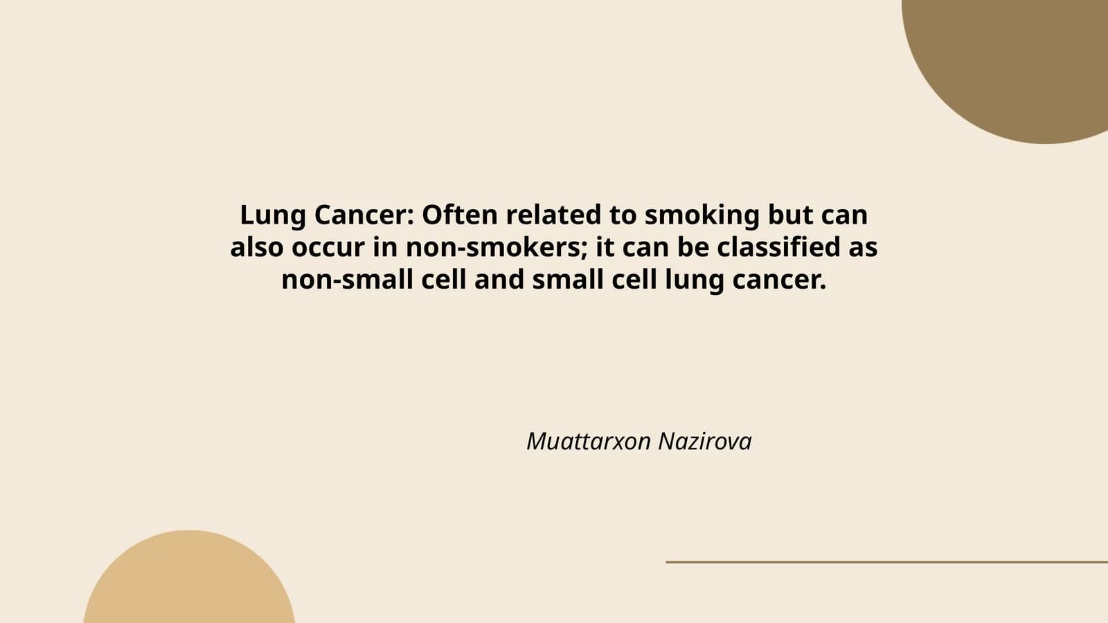 Non-Small Cell Lung Cancer (NSCLC)