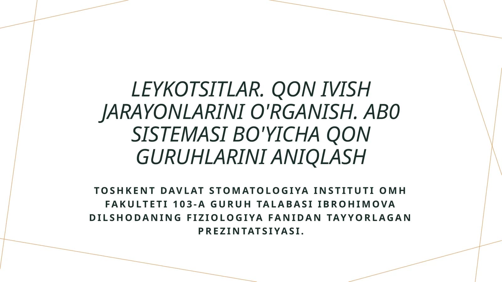 Leykotsitlar haqida tushuncha