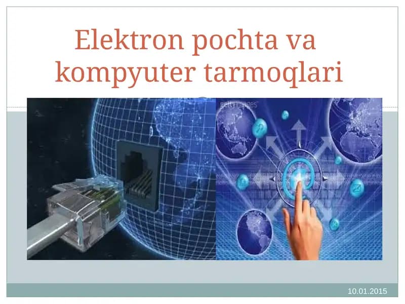Elektron pochta vakompyuter tarmoqlari