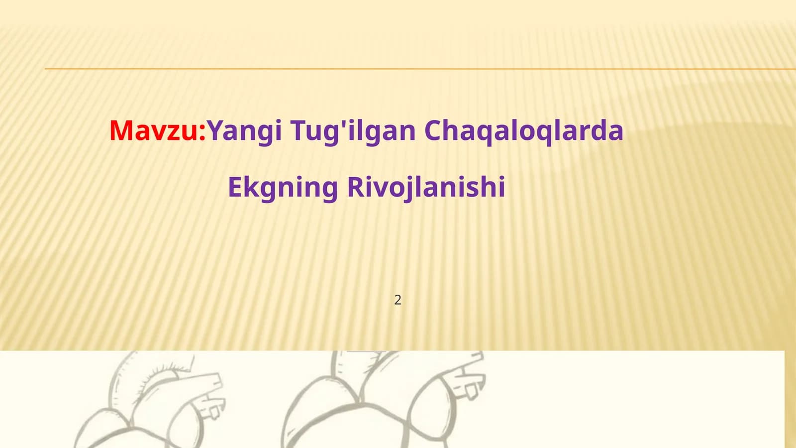Yangi Tug'ilgan Chaqaloqlarda Ekgning Rivojlanishi