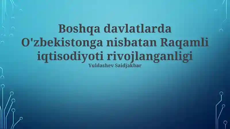 Raqamli iqtisodiyoti