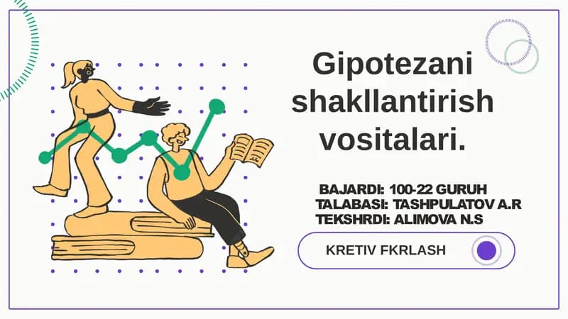 Gipotezanishakllantirishvositalari
