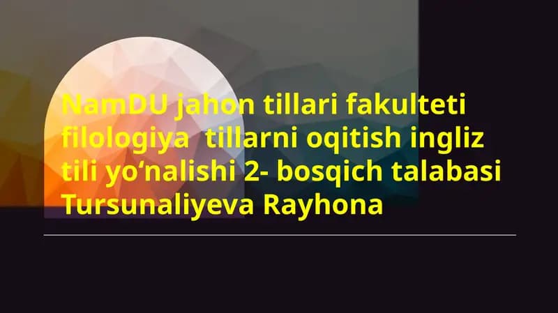 Tursunaliyeva Rayhona
