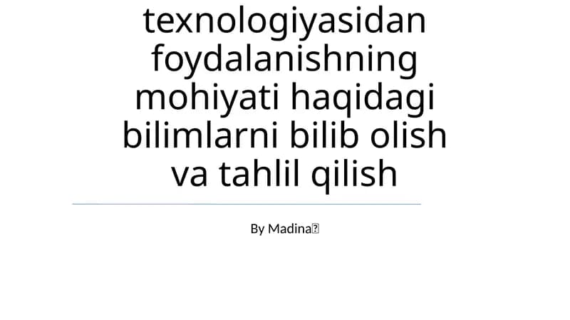 Steam Ta'lim Texnologiyalari Haqida