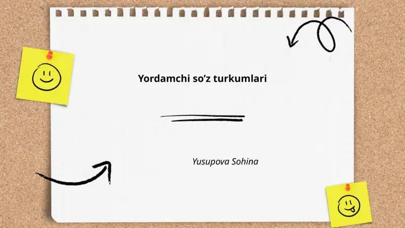 Yordamchi so’z turkumlari