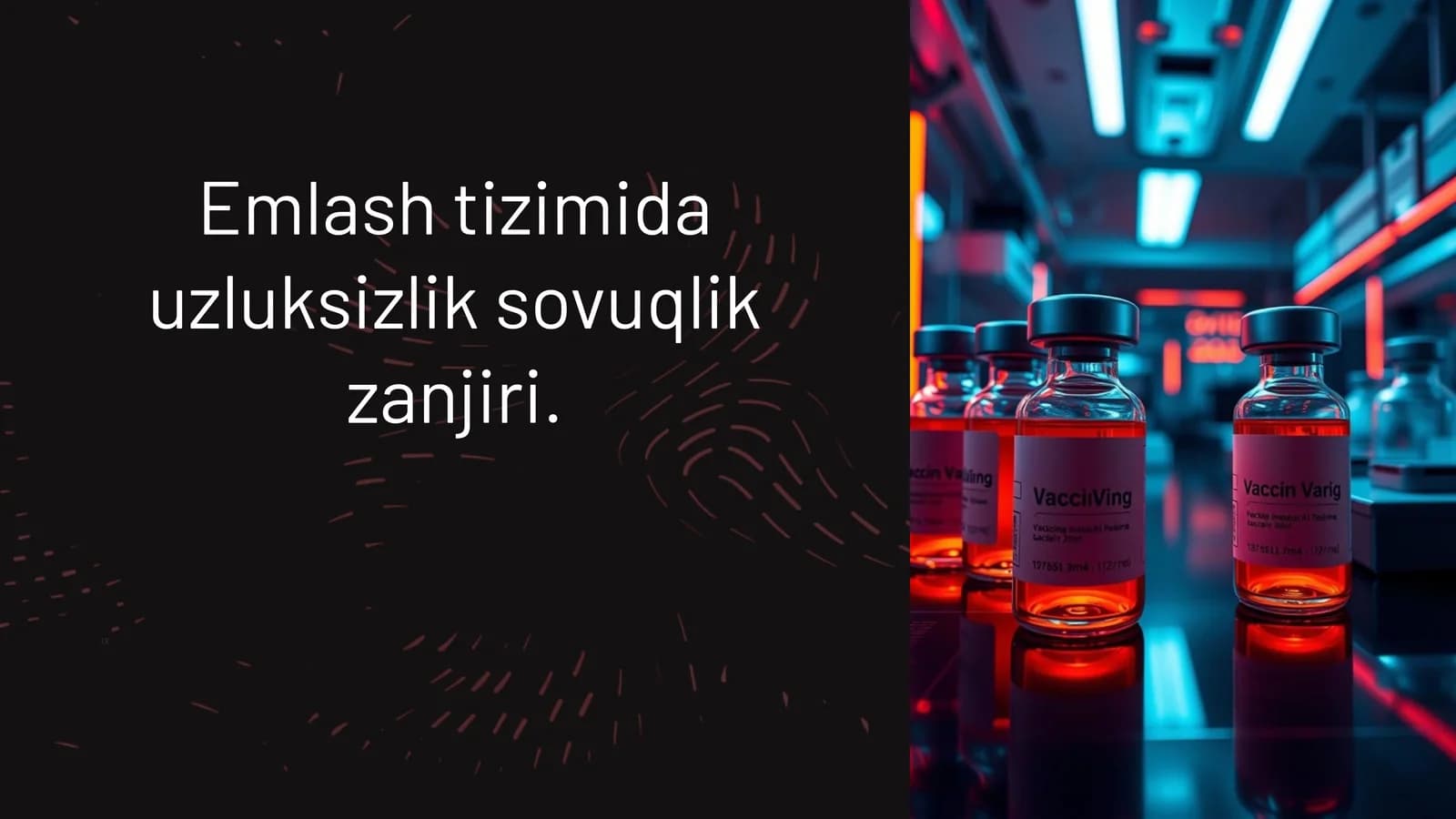 Emlash tizimida uzluksizlik sovuqlik zanjiri