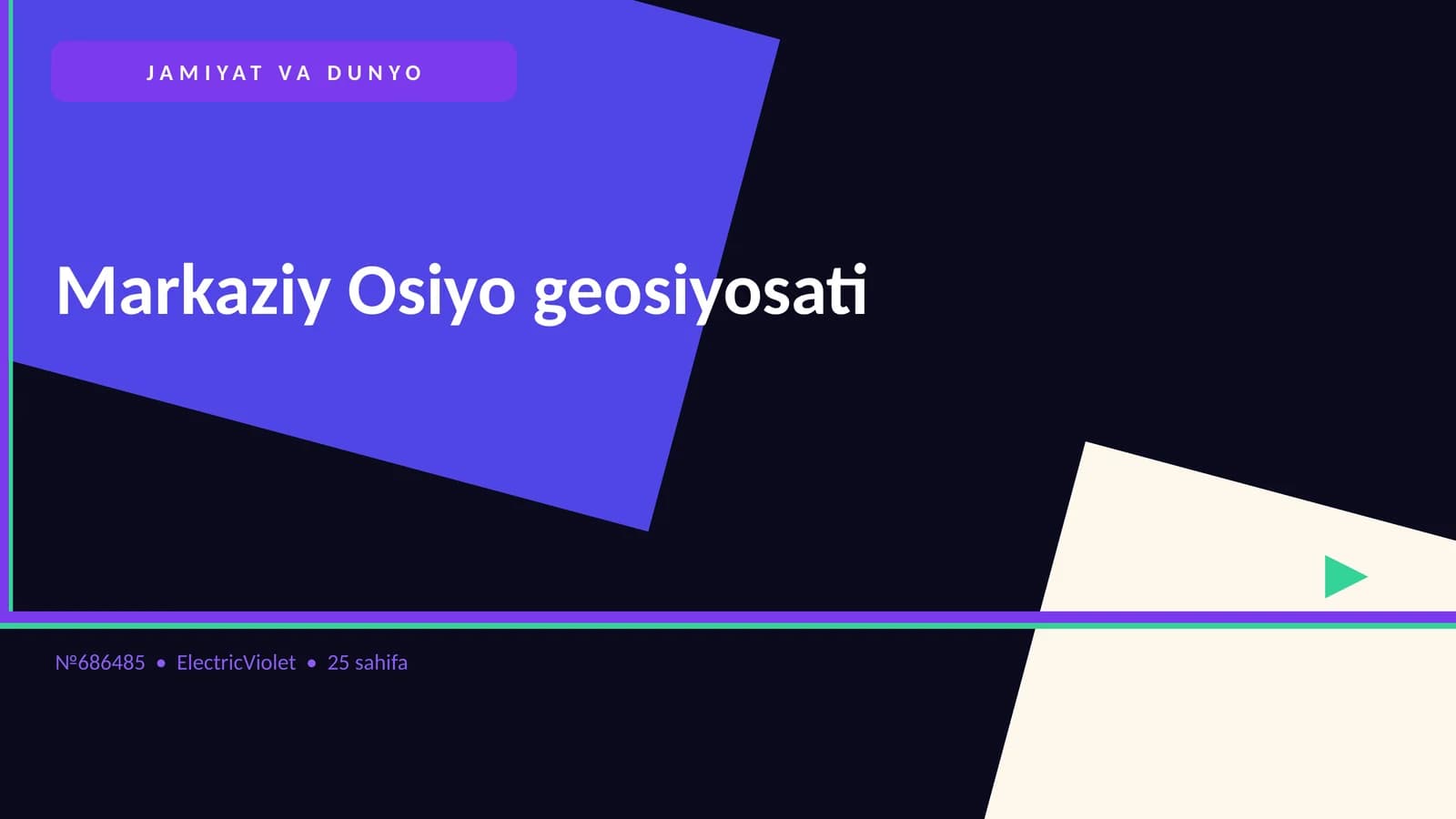 Markaziy Osiyo geosiyosati