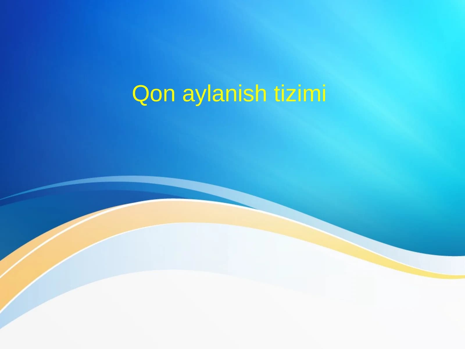 ODAM TANASINING BUTUN QONAYLANISHTIZIMI