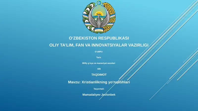 Xristianlikning yo‘nalishlari