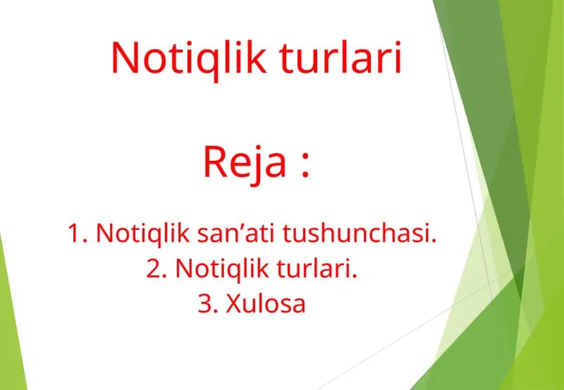 Notiqlik san’ati tushunchasi