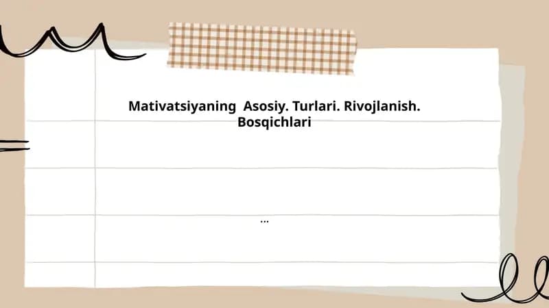 Motivatsiya