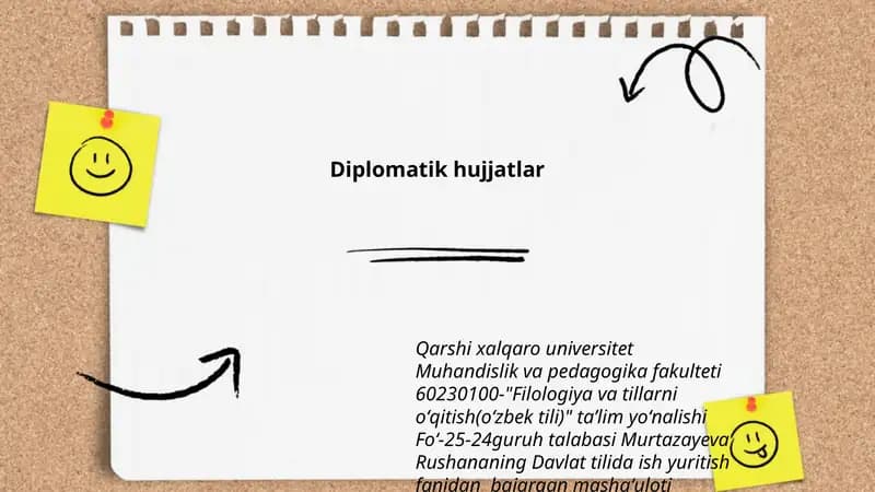 Diplomatik hujjatlar
