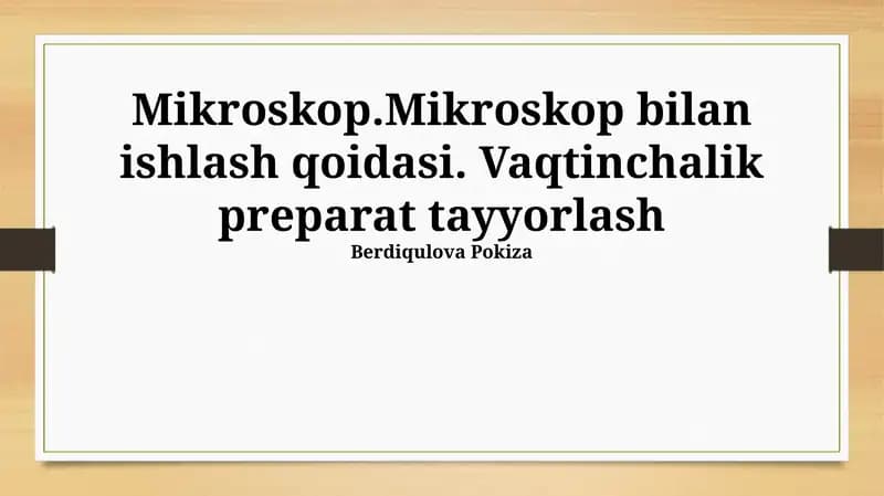 Mikroskop