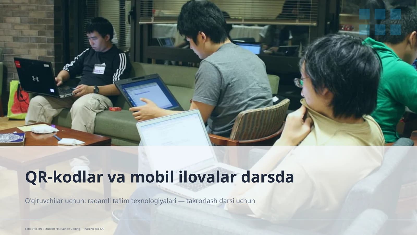 QR-kodlar va mobil ilovalar darsda