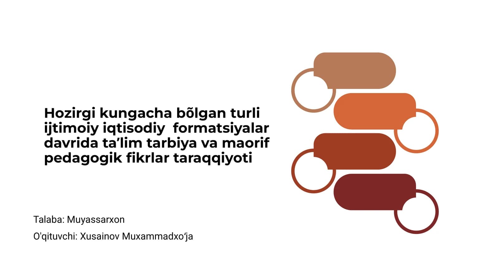 Jamiyat va ta'lim tarixi