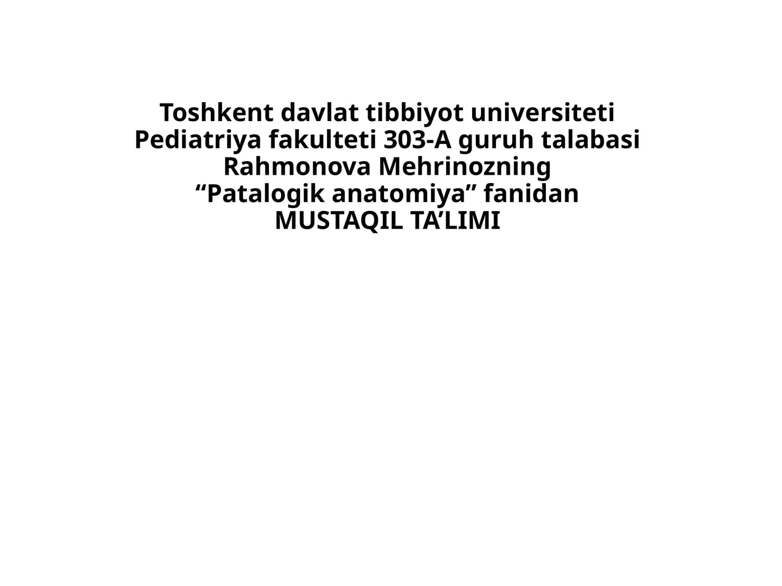 Patalogik anatomiya