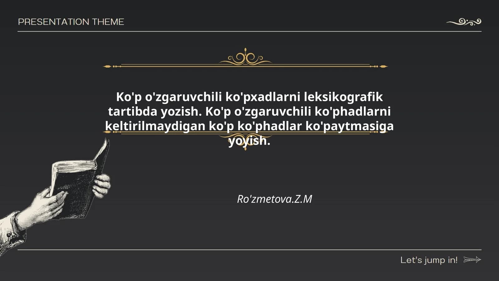 Ko'p o'zgaruvchili ko'phadlar