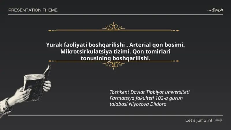 Arterial qon bosimi va yurak faoliyati