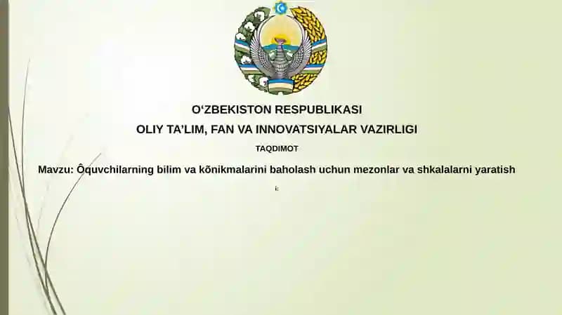 Baholash Mezonlari va Shkalalari