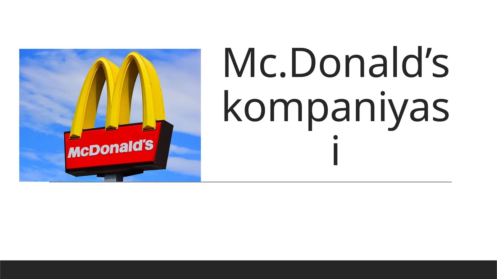 Mc.Donald’skompaniyasi