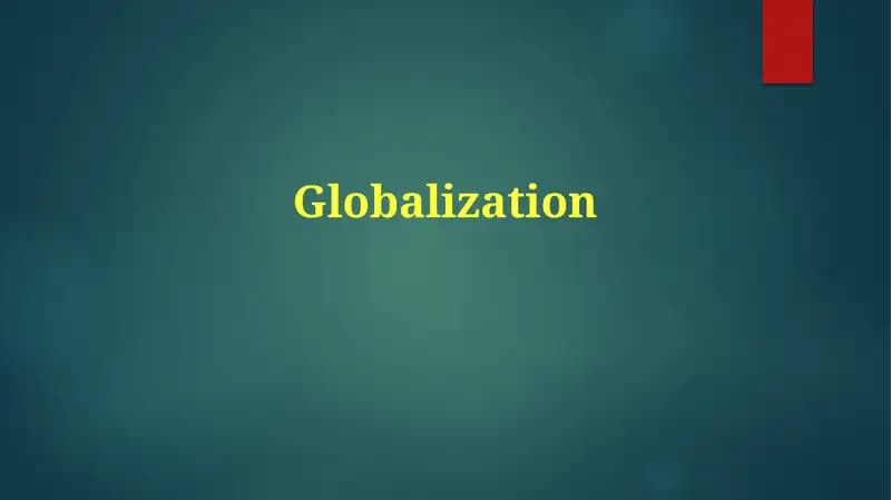 Globalization