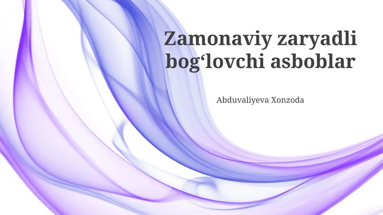Zamonaviy Zaryadli Bogʻlovchi Asboblar