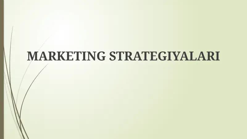Marketingstrategiyalari