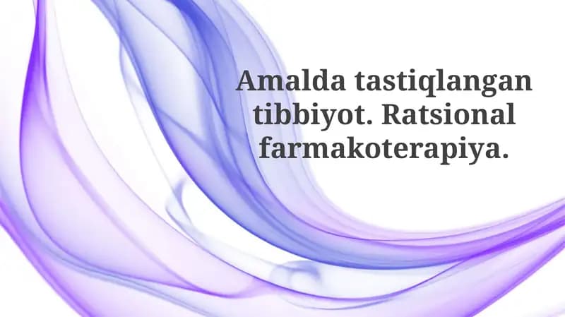 Ratsional farmakoterapiya