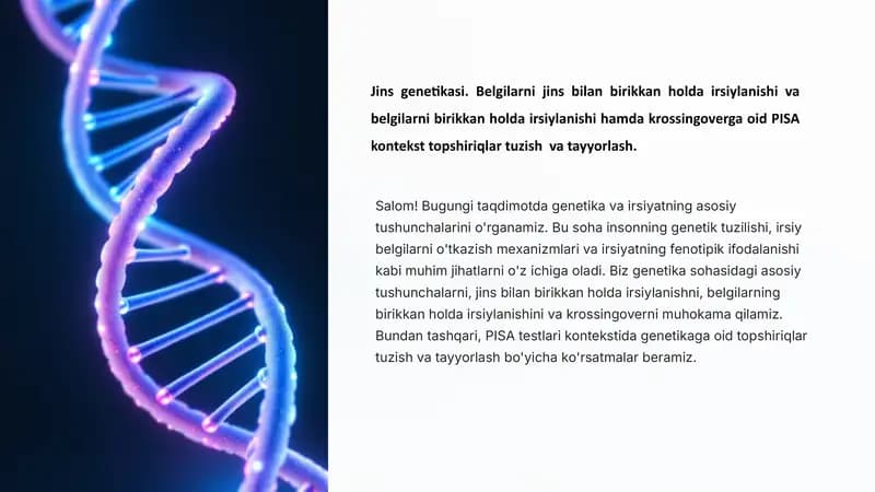 Genetika va irsiyat