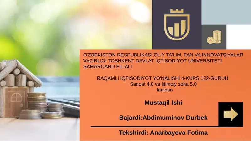 Sanoat 4.0 va Ijtimoiy soha 5.0