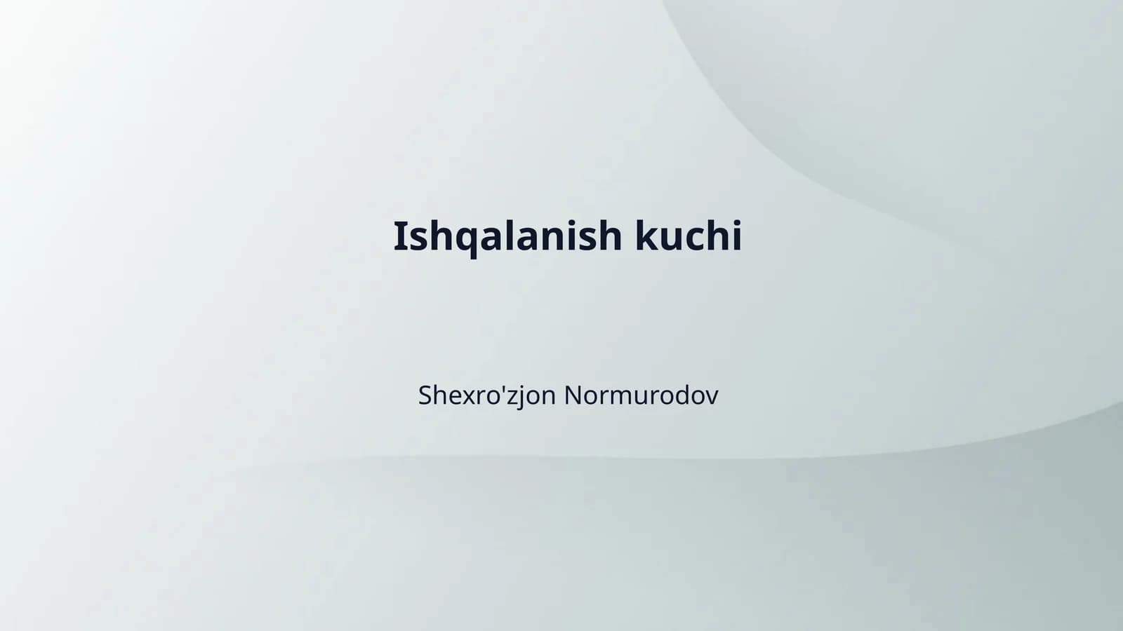 Ishqalanish kuchi