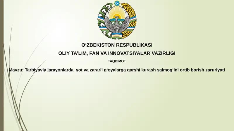 Begona va zararli g'oyalar