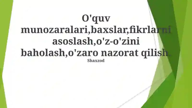 Bahs va Munozara San'ati