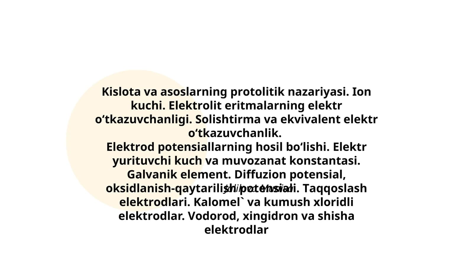 Kislоtа vа аsоslаrning prоtоlitik nаzаriyasi