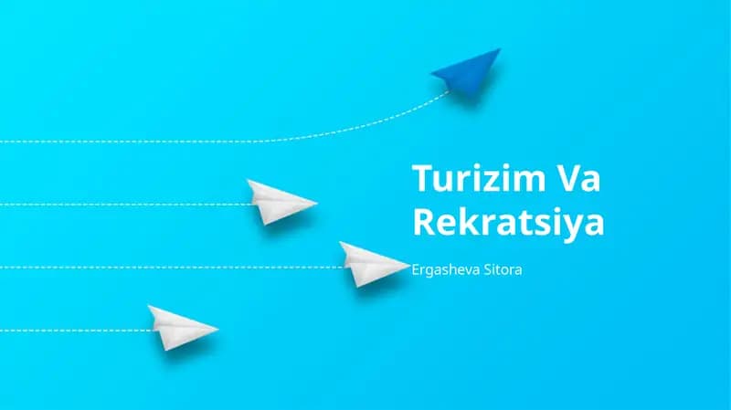 Turizim Va Rekratsiya