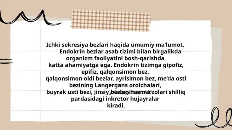 Ichki Sekresiya Bezlari
