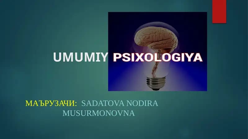 Xulq-atvorning psixofiziologikasosi