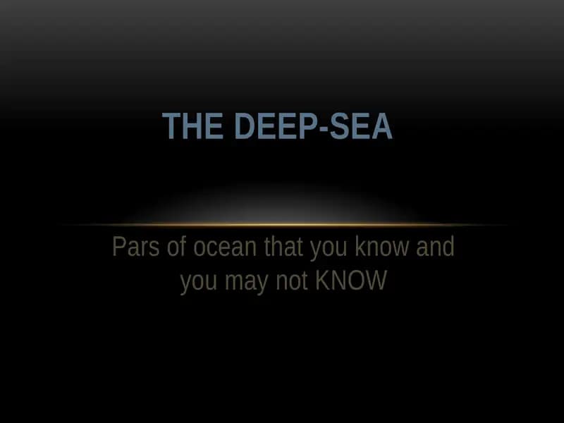 Zones of ocean