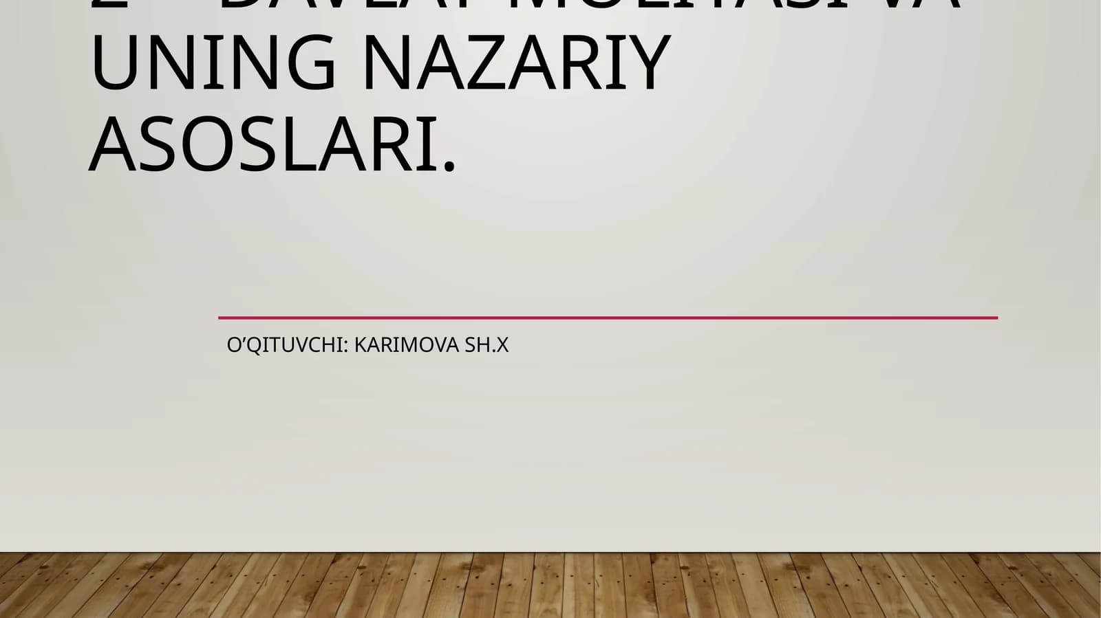 Davlat moliyasi va uning nazariy asoslari