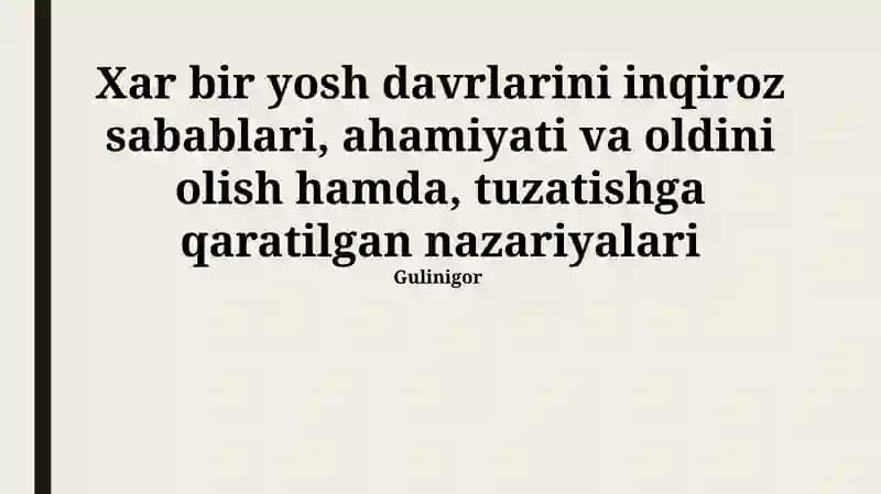 Sog'liqni saqlash tizimi va inqirozlar
