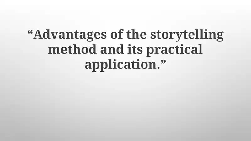 The Power of Storytelling
