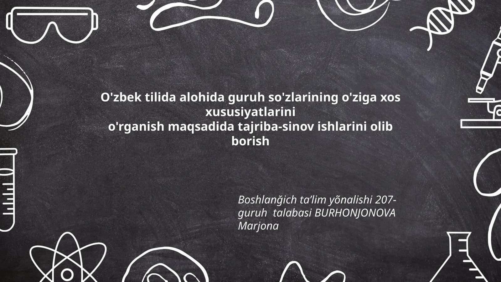 O'zbek tilida alohida guruh so'zlarining xususiyatlari