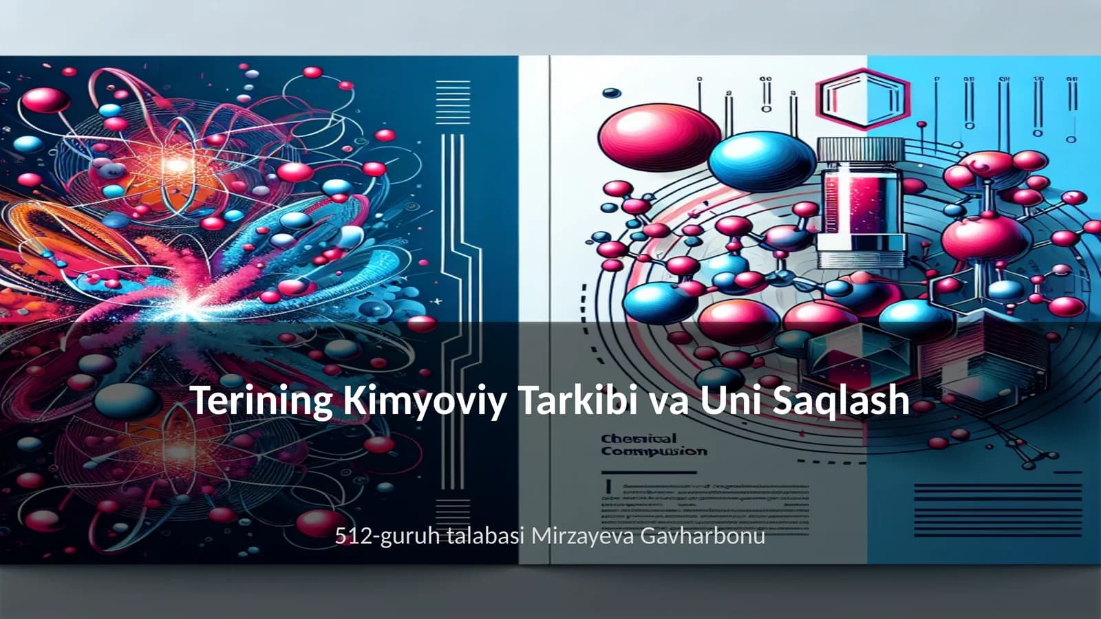 Terining Kimyoviy Tarkibi va Uni Saqlash