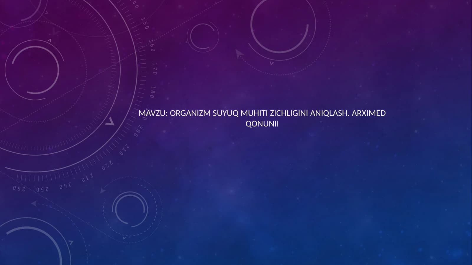 Arximed qonuni